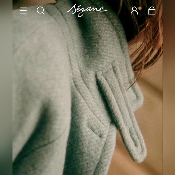 Sezane Léo Wool Short Coat - Picture 3 of 12